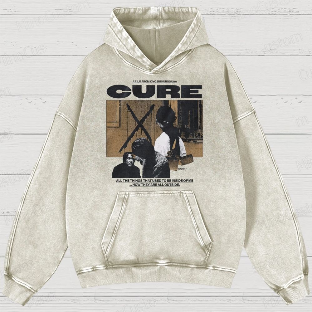 Cure Movie Graphic Washed Hoodie