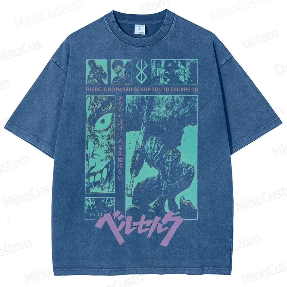 Berserk Manga Panel  Washed T-Shirt 