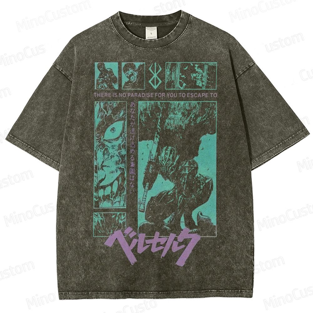 Berserk Manga Panel  Washed T-Shirt 
