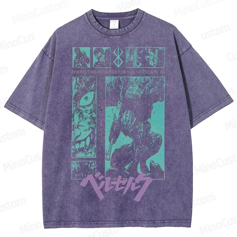 Berserk Manga Panel  Washed T-Shirt 