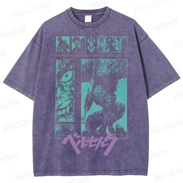 Berserk Manga Panel  Washed T-Shirt 