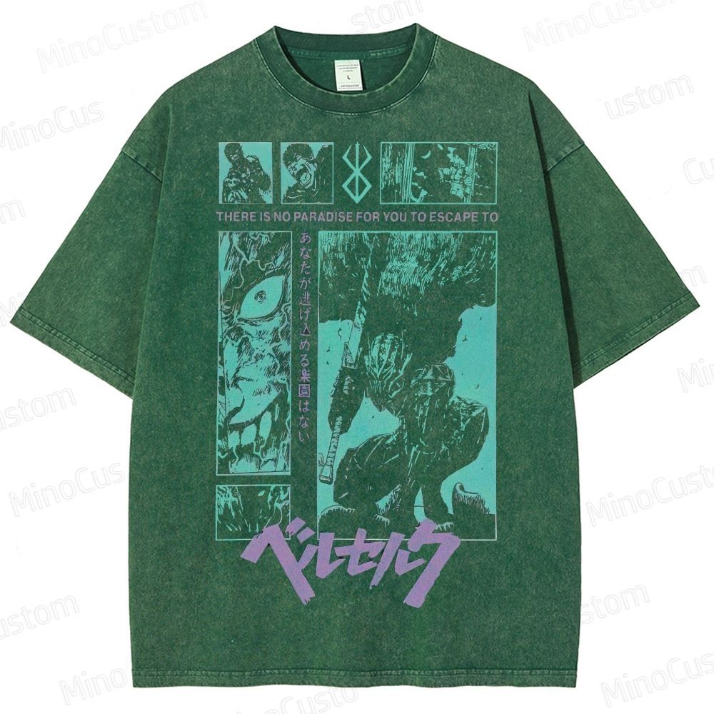 Berserk Manga Panel  Washed T-Shirt 