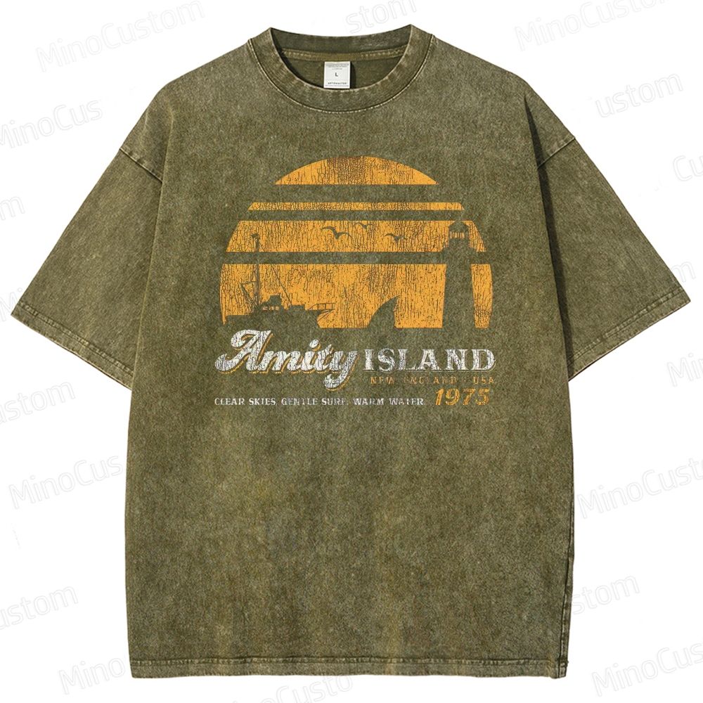 Summer of '75 Shark Horror Washed T-Shirt