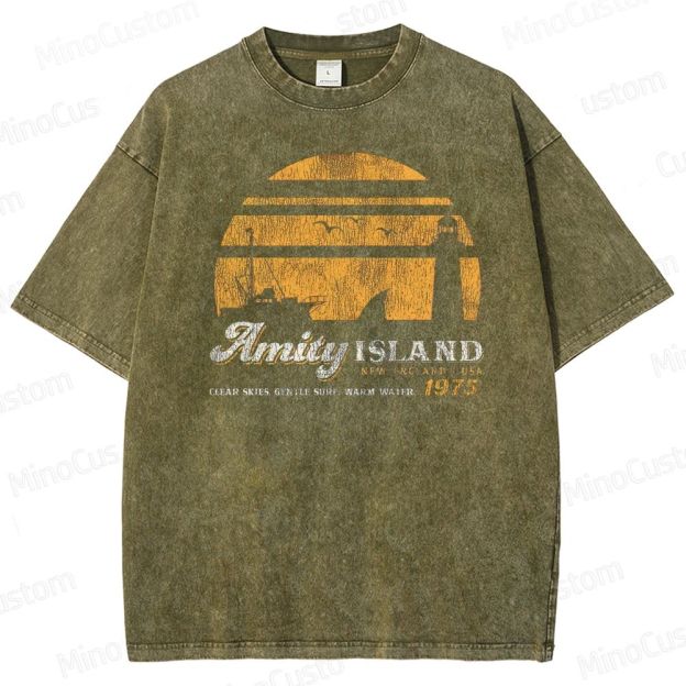 Summer of '75 Shark Horror Washed T-Shirt