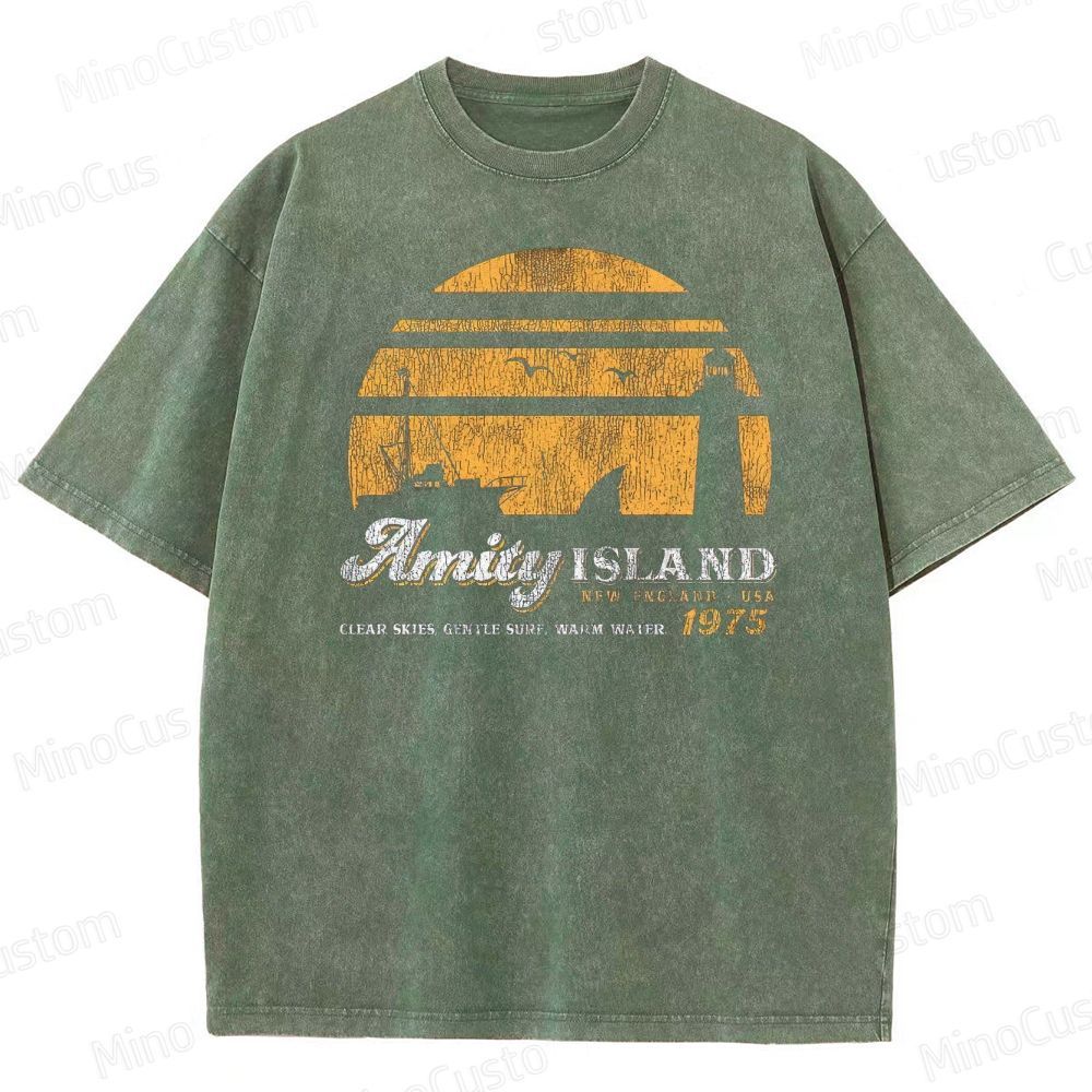 Summer of '75 Shark Horror Washed T-Shirt