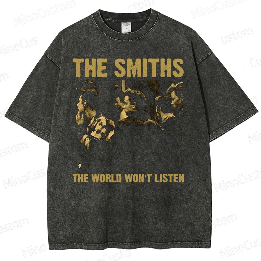 The Smiths The World World Won't Listed Washed T-Shirt 