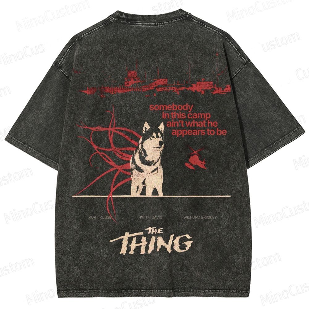 The Thing Movie Graphic Washed T - Shirt