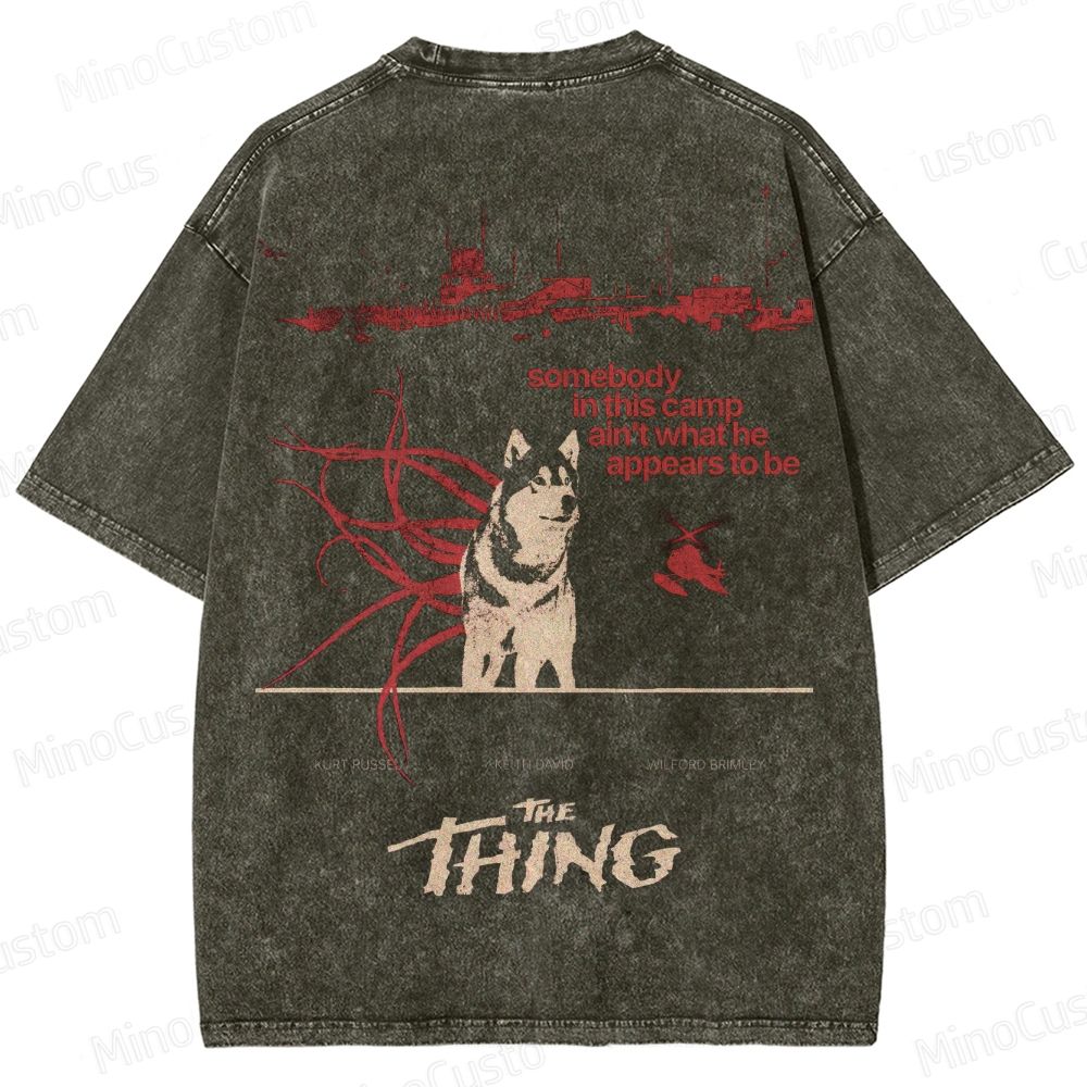 The Thing Movie Graphic Washed T - Shirt