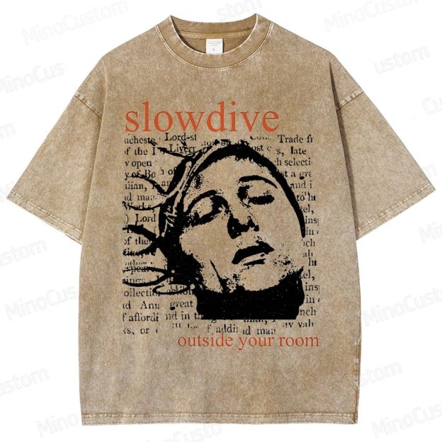 Slowdive Band Graphic Washed T - Shirt