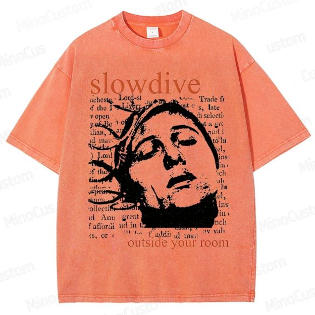 Slowdive Band Graphic Washed T - Shirt