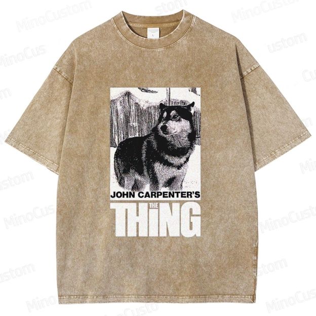 John Carpenter's The Thing Movie Graphic Washed T - Shirt