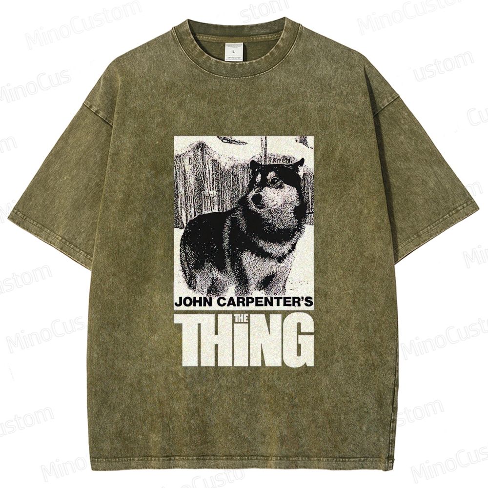 John Carpenter's The Thing Movie Graphic Washed T - Shirt