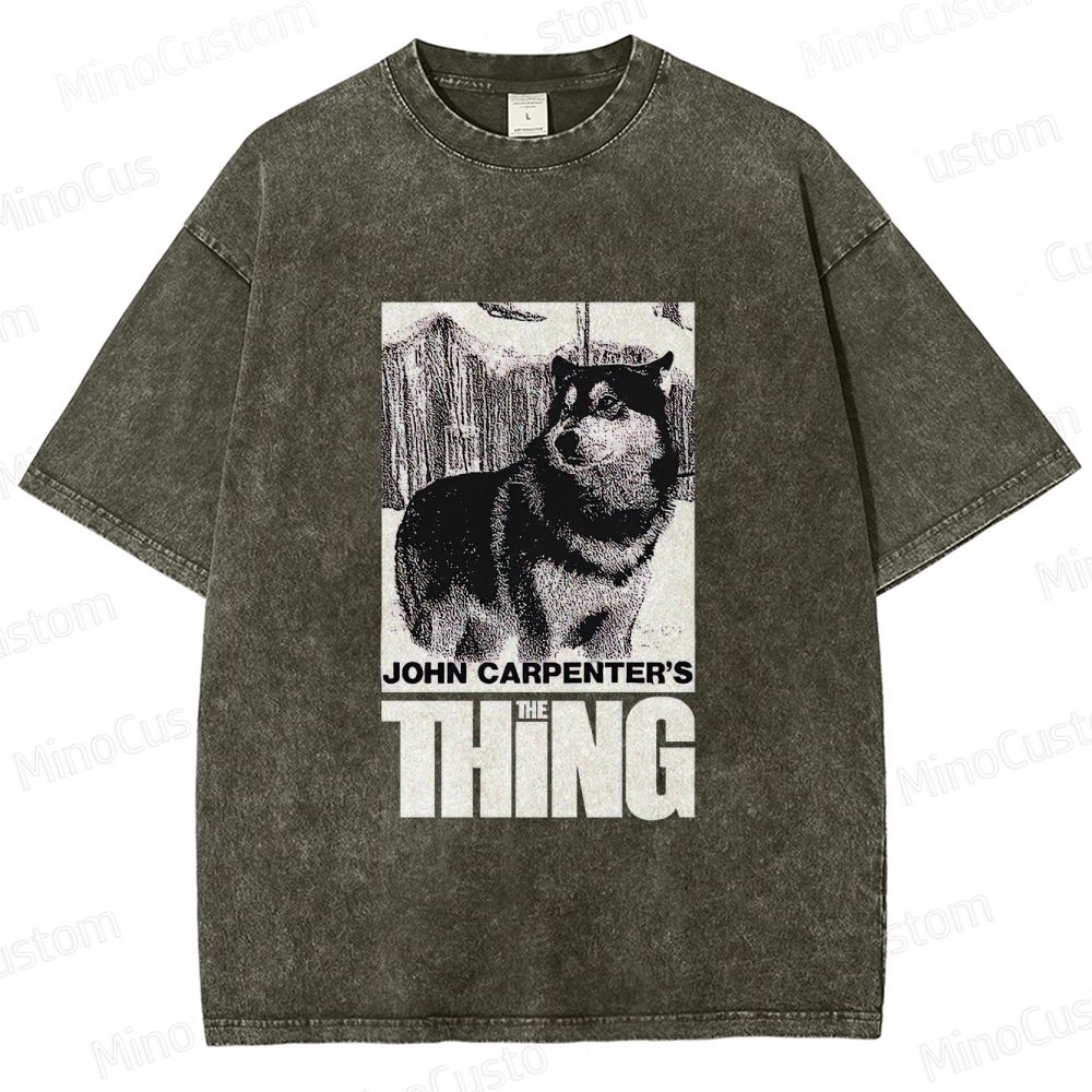 John Carpenter's The Thing Movie Graphic Washed T - Shirt