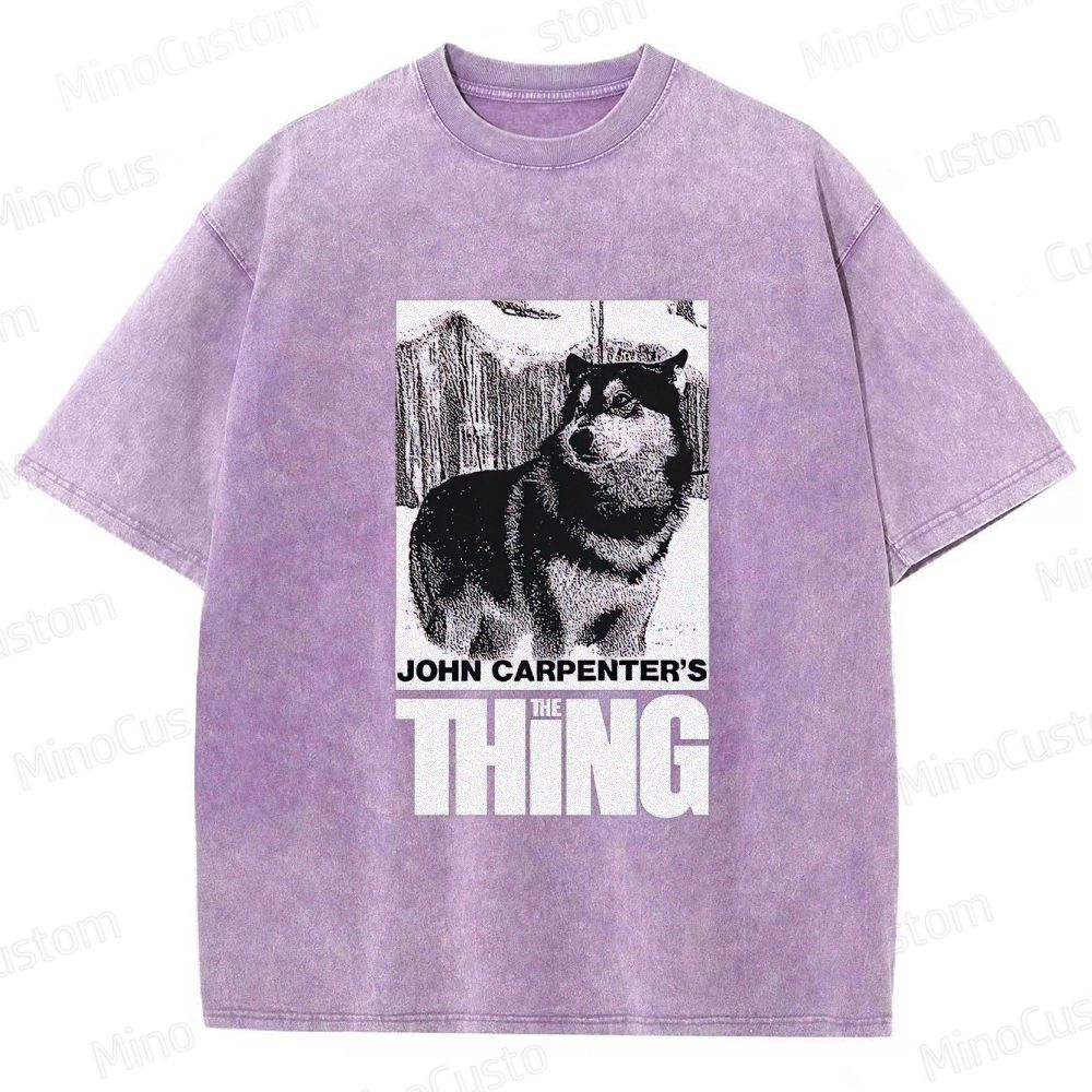 John Carpenter's The Thing Movie Graphic Washed T - Shirt