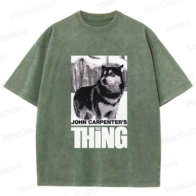 John Carpenter's The Thing Movie Graphic Washed T - Shirt