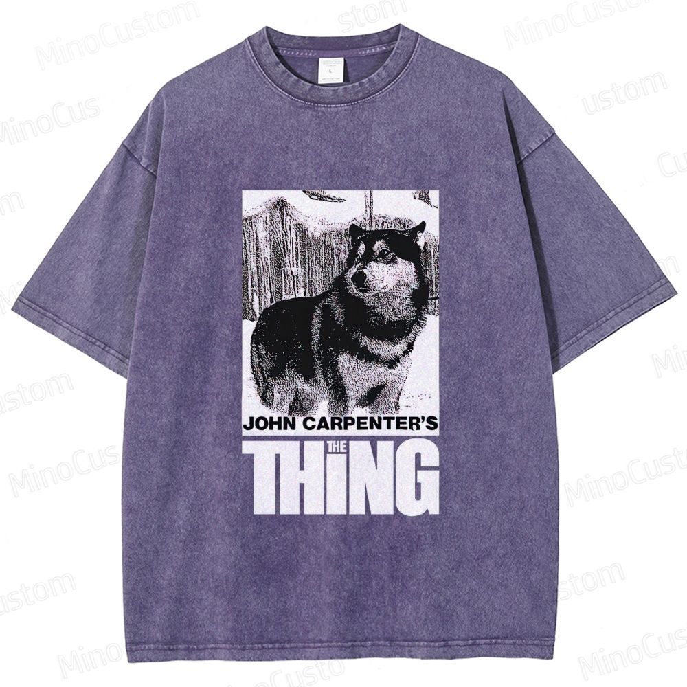 John Carpenter's The Thing Movie Graphic Washed T - Shirt