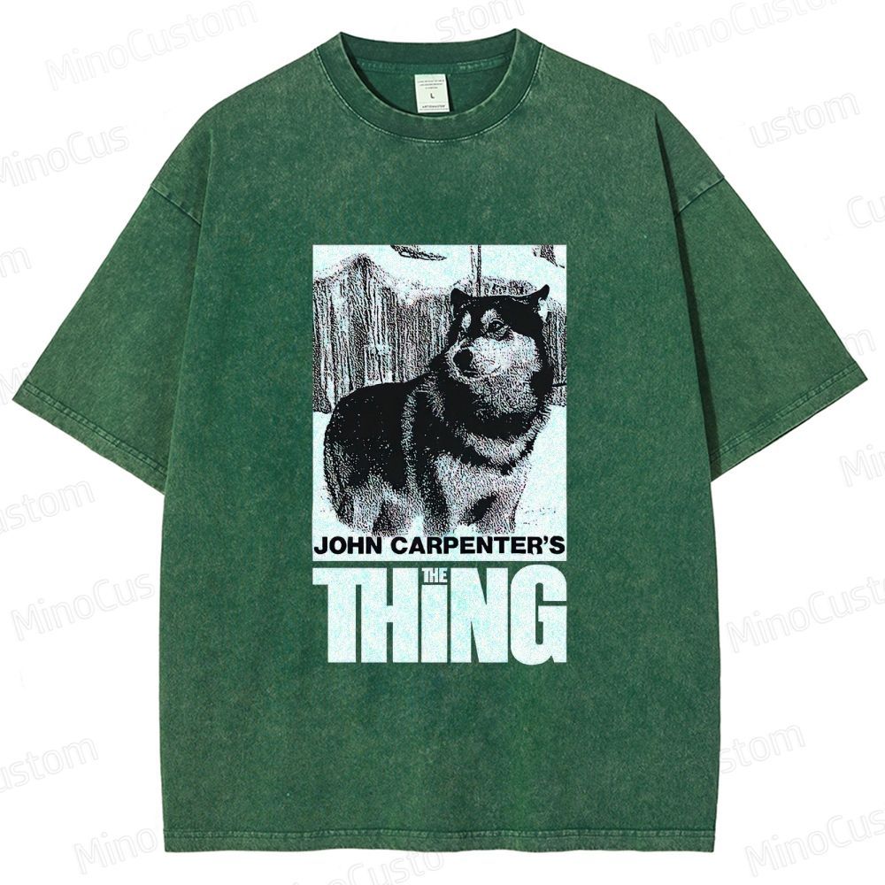 John Carpenter's The Thing Movie Graphic Washed T - Shirt