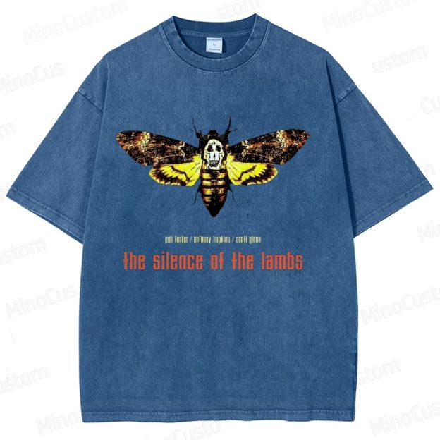 The Silence of the Lambs Movie Graphic Washed T - Shirt