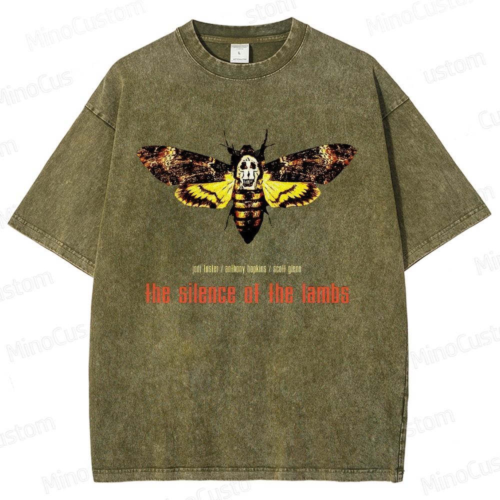 The Silence of the Lambs Movie Graphic Washed T - Shirt