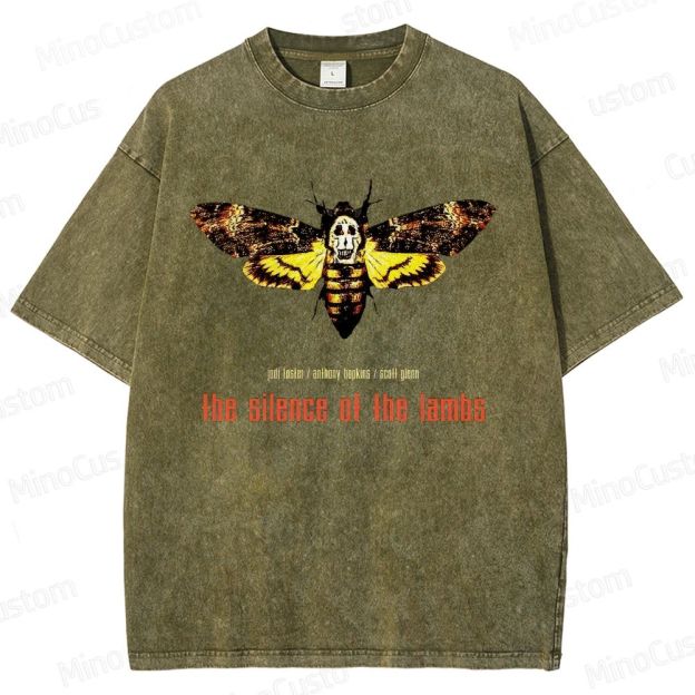 The Silence of the Lambs Movie Graphic Washed T - Shirt