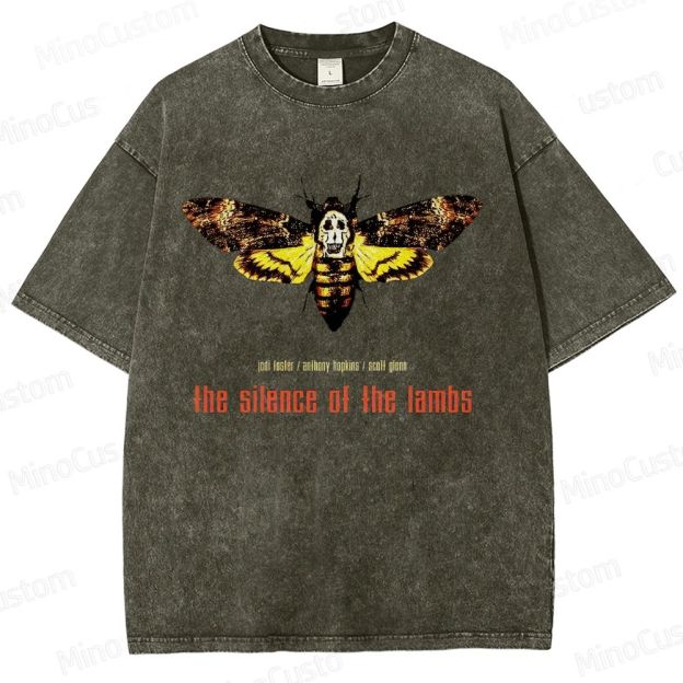 The Silence of the Lambs Movie Graphic Washed T - Shirt