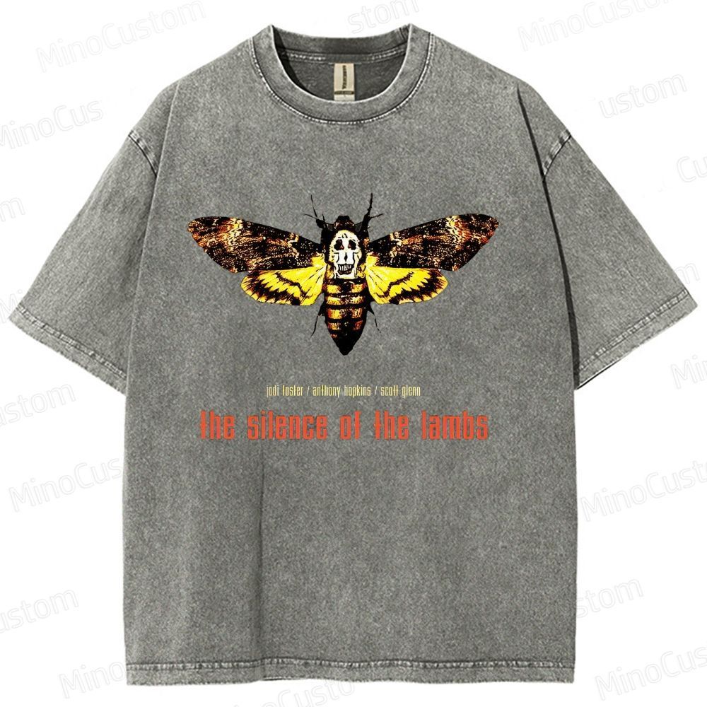 The Silence of the Lambs Movie Graphic Washed T - Shirt