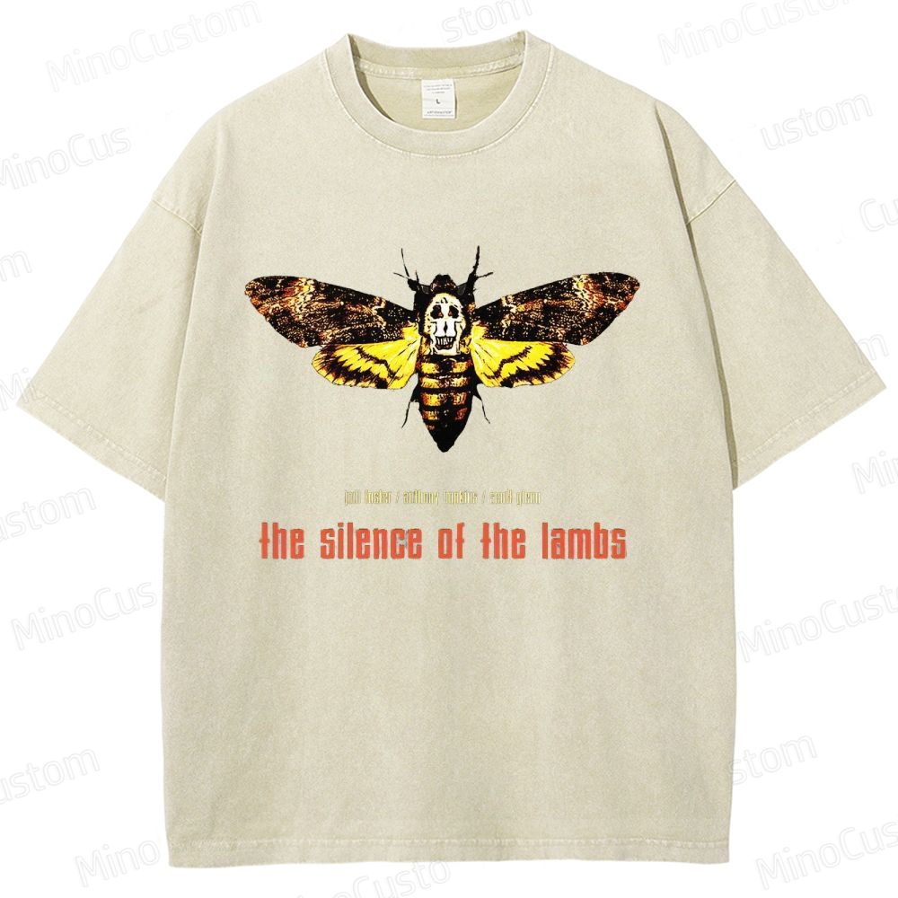 The Silence of the Lambs Movie Graphic Washed T - Shirt