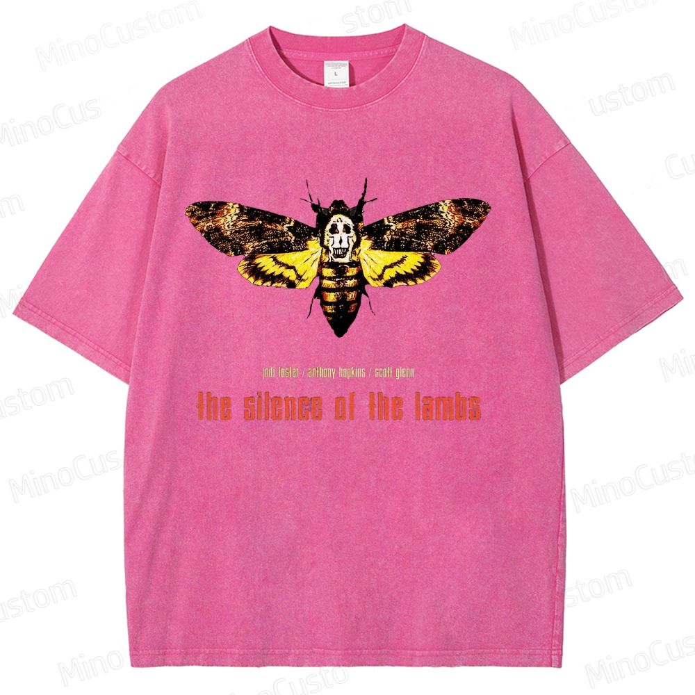 The Silence of the Lambs Movie Graphic Washed T - Shirt