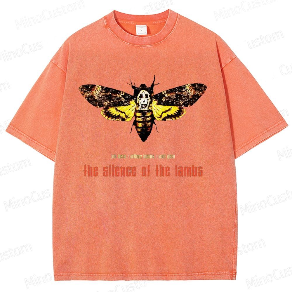 The Silence of the Lambs Movie Graphic Washed T - Shirt