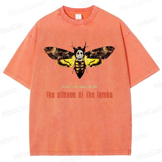 The Silence of the Lambs Movie Graphic Washed T - Shirt