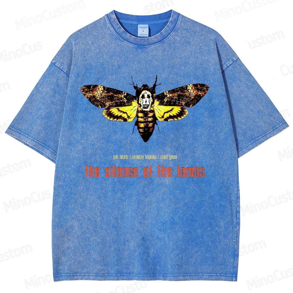 The Silence of the Lambs Movie Graphic Washed T - Shirt