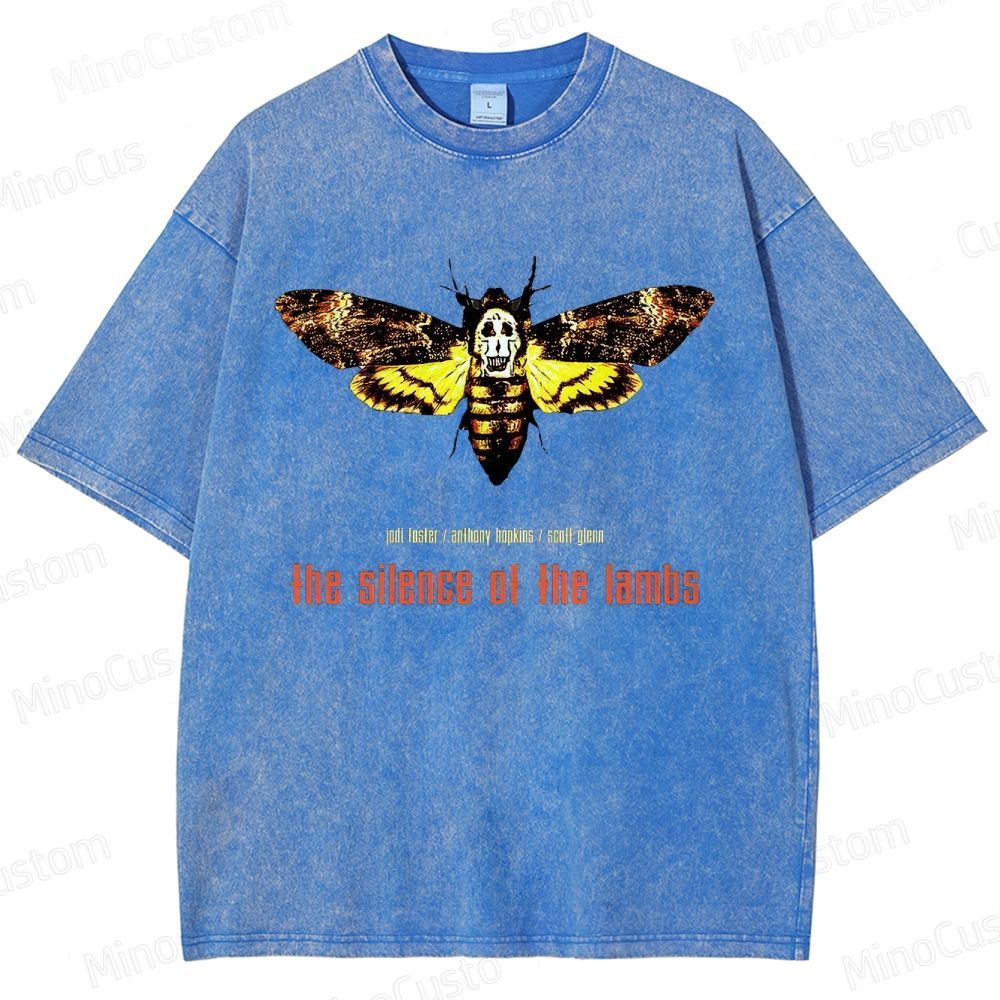 The Silence of the Lambs Movie Graphic Washed T - Shirt