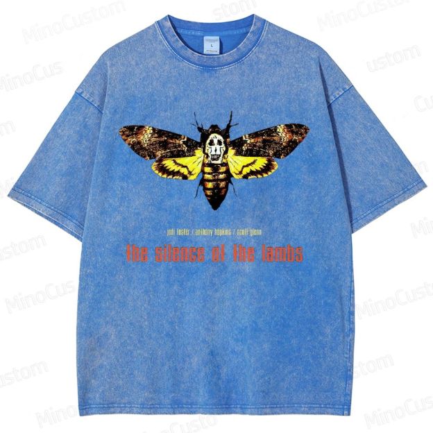 The Silence of the Lambs Movie Graphic Washed T - Shirt