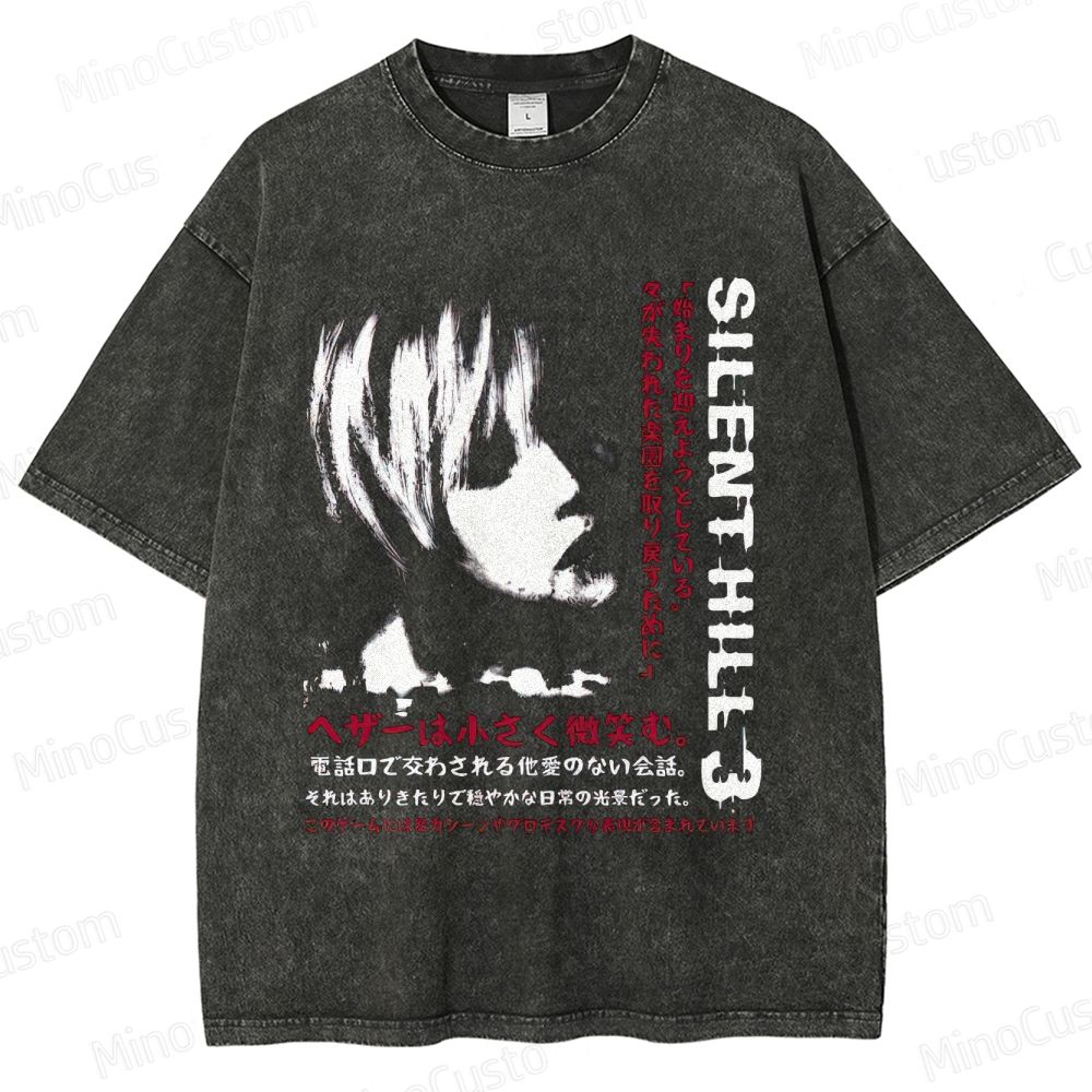 Silent Hill 3 Game Graphic Washed T - Shirt