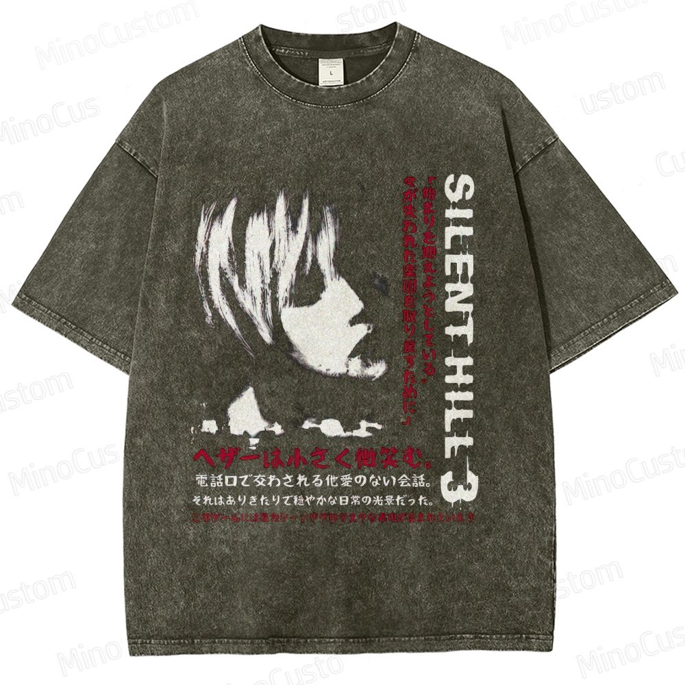 Silent Hill 3 Game Graphic Washed T - Shirt