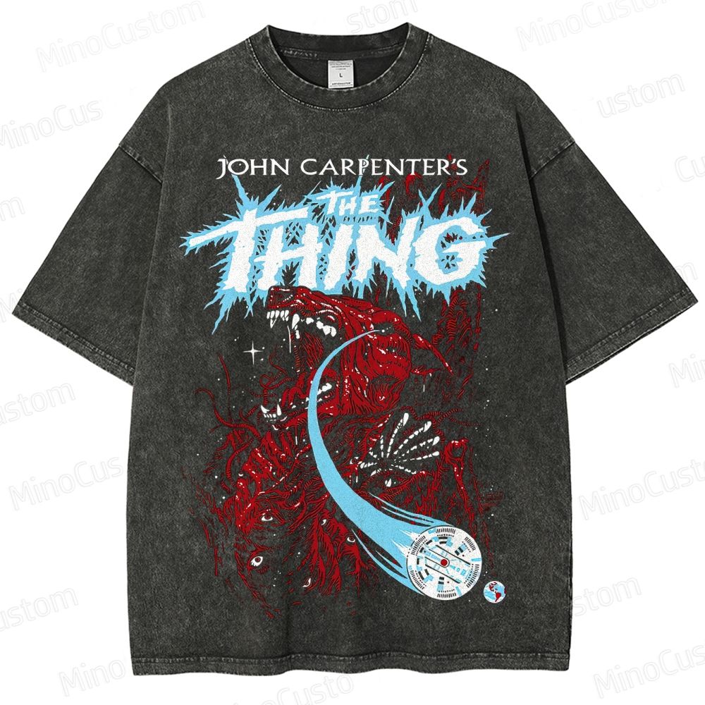 John Carpenter's The Thing Movie Graphic Washed T - Shirt