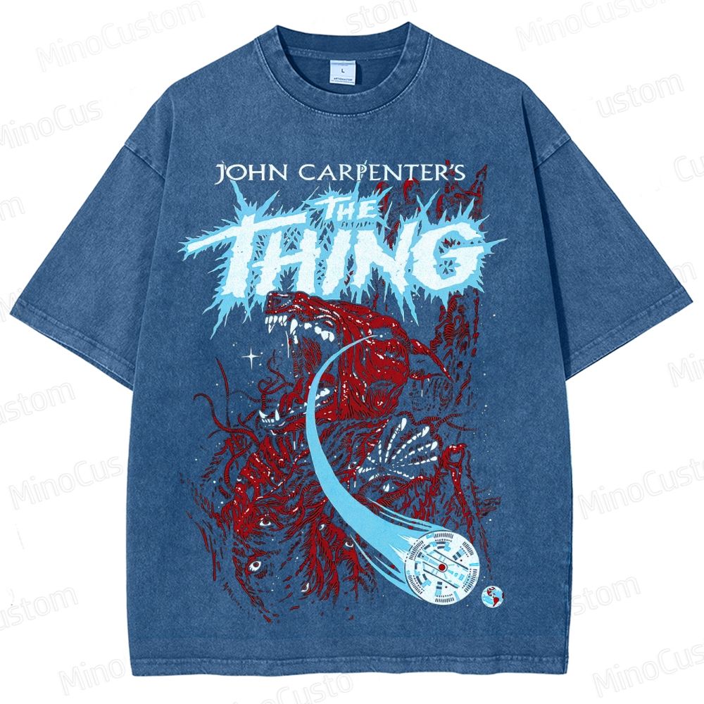 John Carpenter's The Thing Movie Graphic Washed T - Shirt