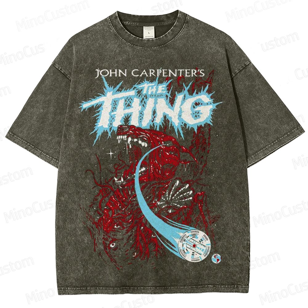 John Carpenter's The Thing Movie Graphic Washed T - Shirt