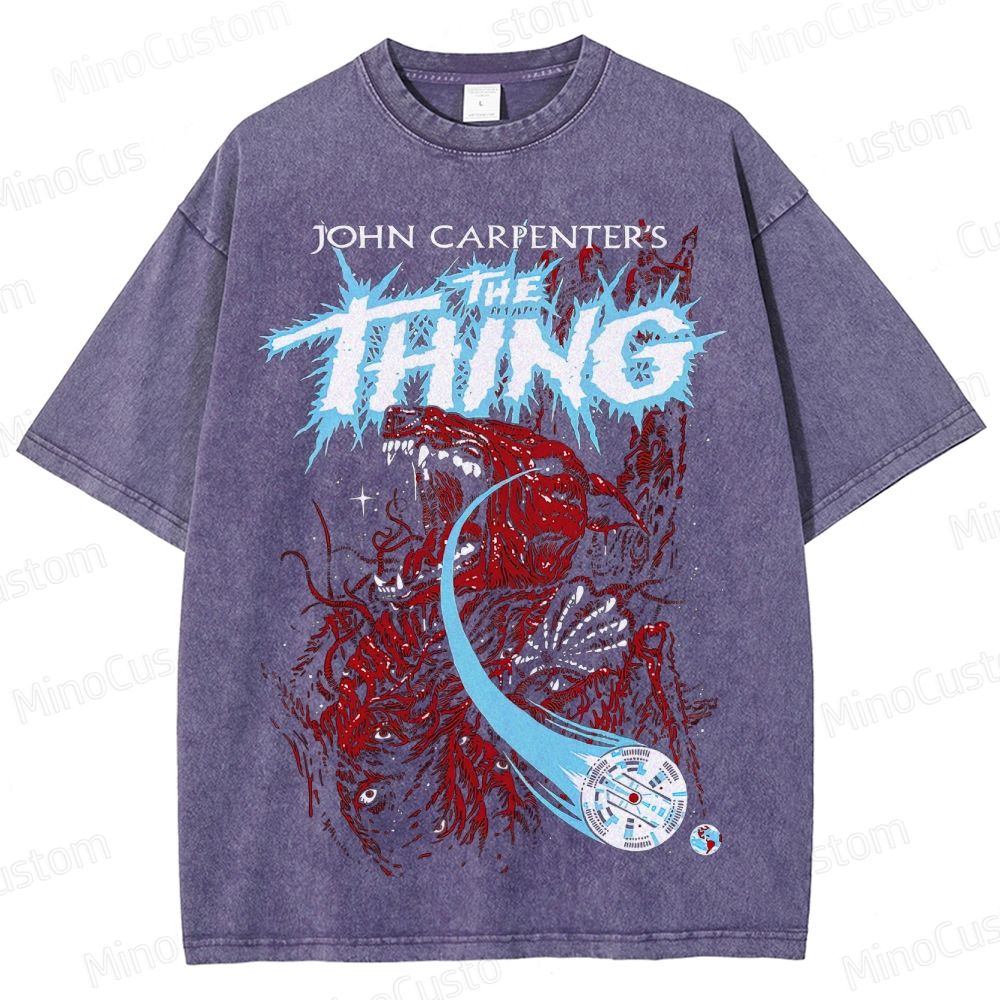 John Carpenter's The Thing Movie Graphic Washed T - Shirt