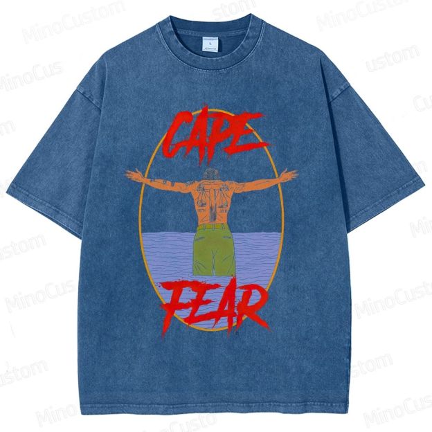 Cape Fear Movie Graphic Washed T - Shirt