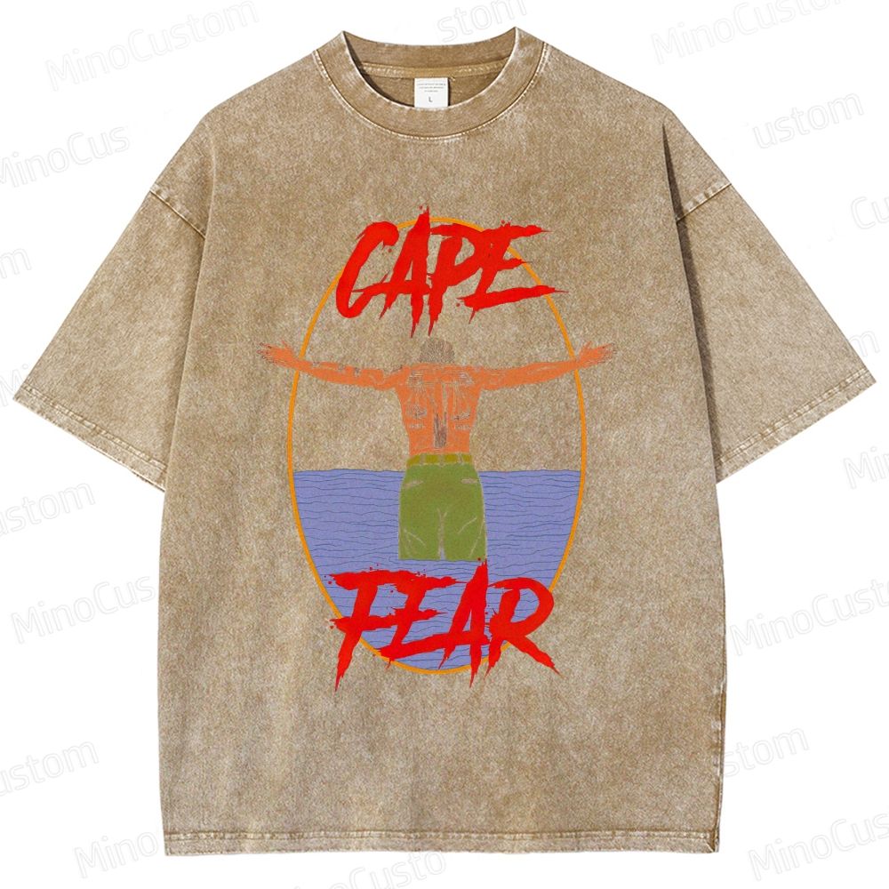 Cape Fear Movie Graphic Washed T - Shirt