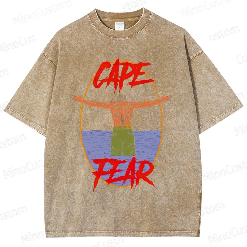Cape Fear Movie Graphic Washed T - Shirt