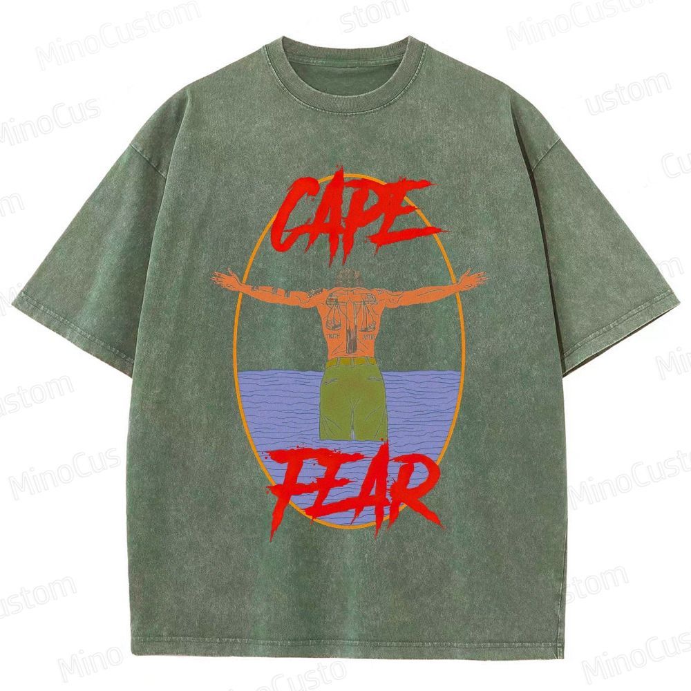 Cape Fear Movie Graphic Washed T - Shirt