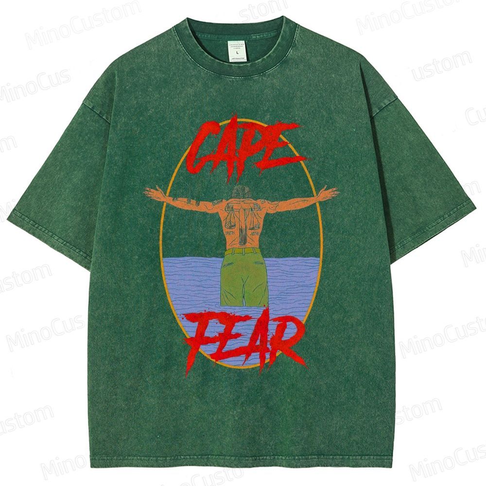 Cape Fear Movie Graphic Washed T - Shirt