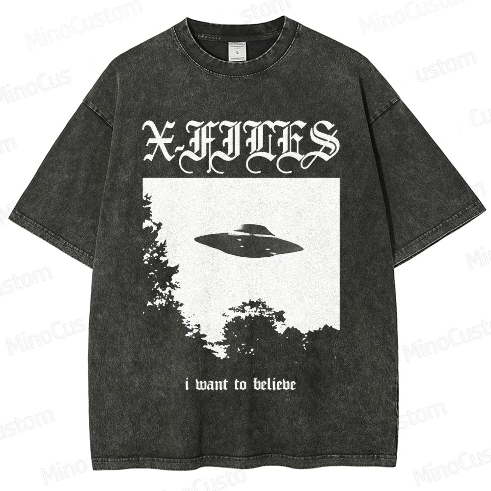 The X - Files TV Series Graphic Washed T - Shirt