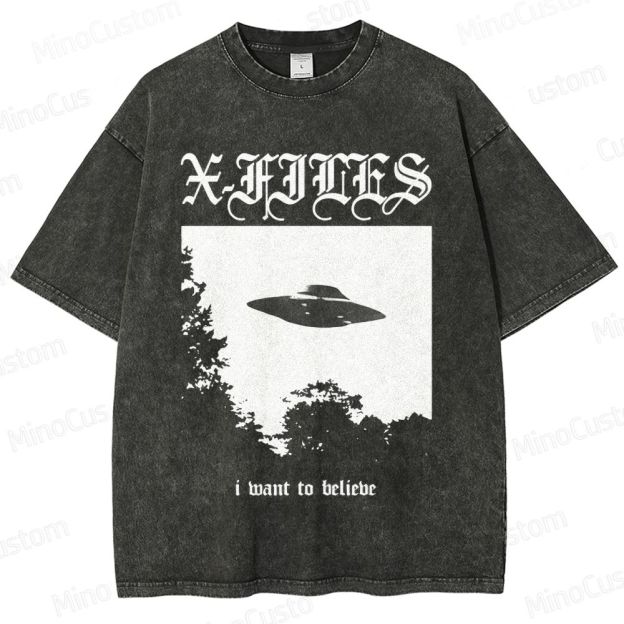 The X - Files TV Series Graphic Washed T - Shirt