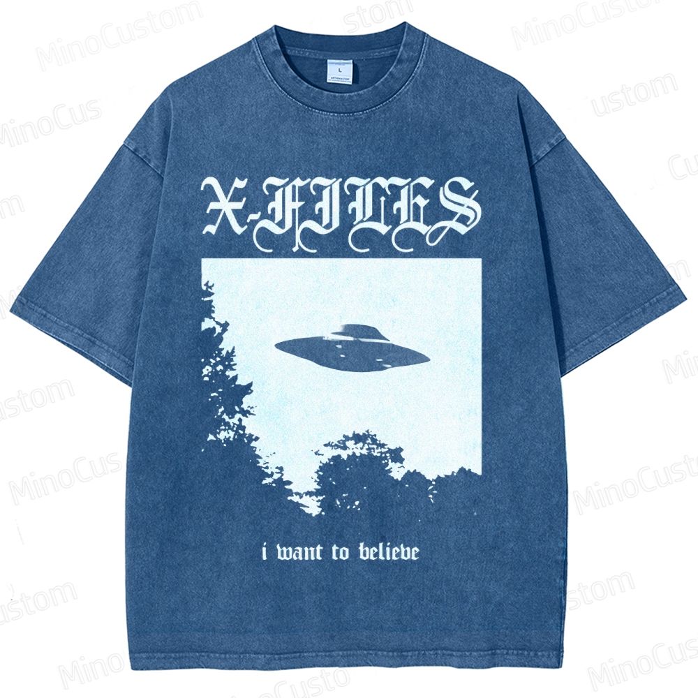 The X - Files TV Series Graphic Washed T - Shirt