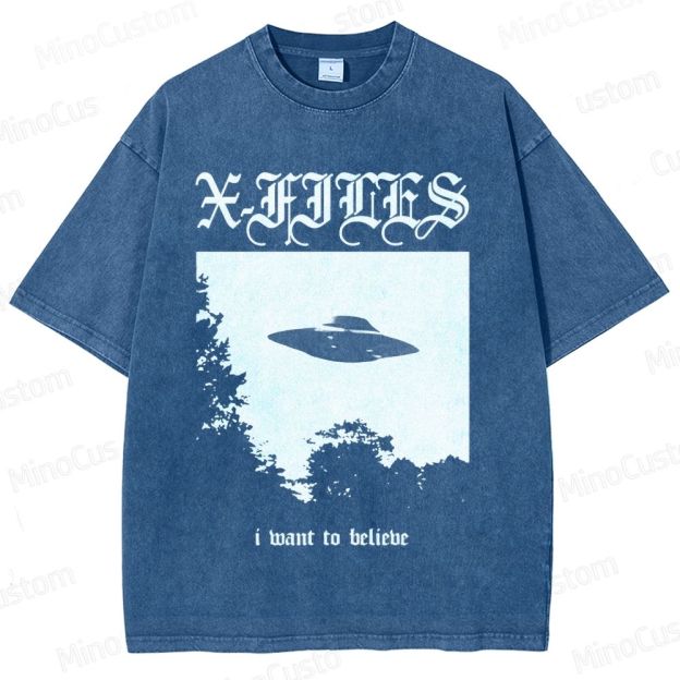 The X - Files TV Series Graphic Washed T - Shirt