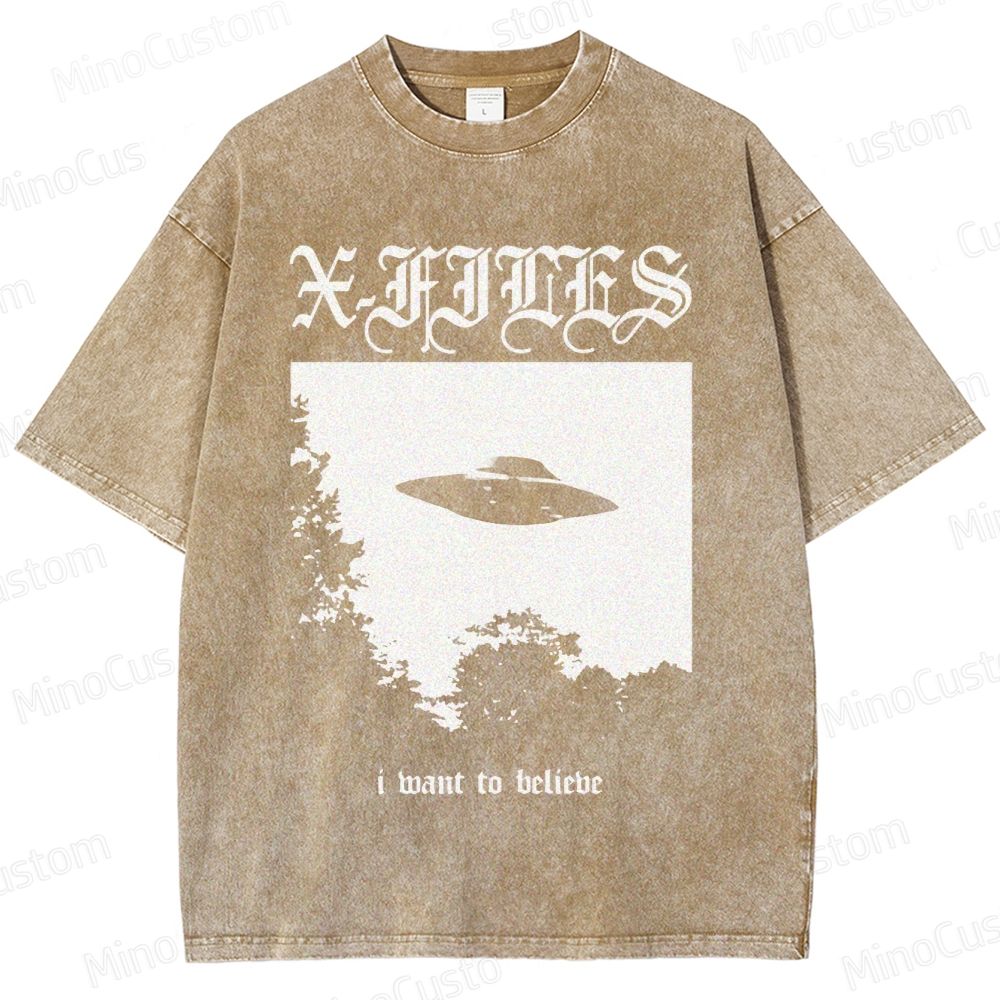 The X - Files TV Series Graphic Washed T - Shirt