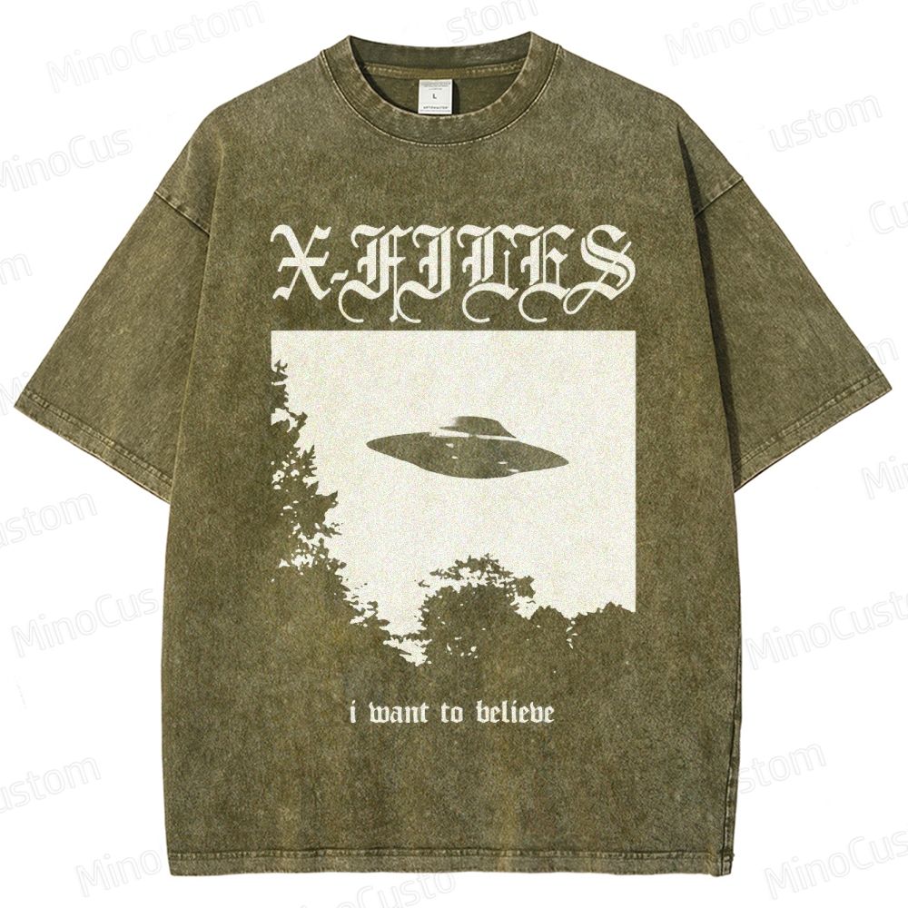 The X - Files TV Series Graphic Washed T - Shirt